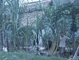 Patrick Blanc in a village, Malaysia, 1972