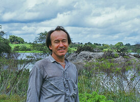 Patrick Blanc in Ceara during the preparation of the FAAP exhibition in Sao Paulo, Feb. 2004