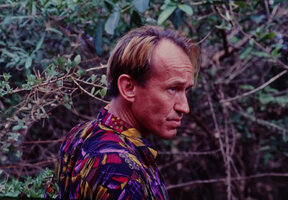 Patrick Blanc in forest, Venezuela, March 1999