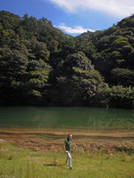 Patrick Blanc in front of the forest, Yamaguchi, Japan, Oct. 2015