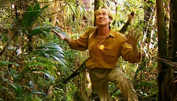 Patrick Blanc in perhumid forest during the ascent of the Kukenan Tepui, Venezuela, March 1999