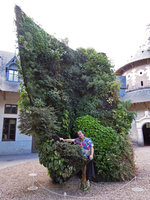 Patrick Blanc inside the Spirale Végétale, Château de Chaumont-sur-Loire, Août 2012