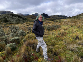 Patrick Blanc in the Paramo de Papallacta, 4000 m asl, Ecuador, Aug. 2021