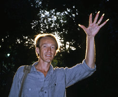 Patrick Blanc in the Botanic Gardens, Singapore, Aug. 1987
