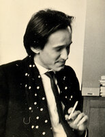 Patrick Blanc just after passing his Thesis on growth habits of Araceae, Laboratory of Tropical Botany, University P. M. Curie, Paris, Nov. 1978