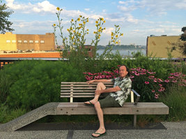 Patrick Blanc on the High Line, New York, July 2016