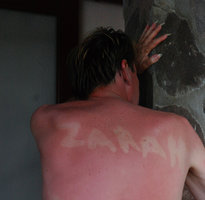 Patrick Blanc, sun burned tribute to Zarah Leander, El Nido, Palawan, Philippines, Feb 2009