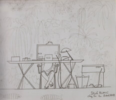 Patrick Blanc working at home, by Francis Hallé, 8 April 2012