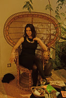 Sophie Ostria in a tribute to Emmanuelle just under Calliandra tweedii