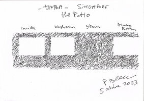 Tamba, Singapore, Vertical Garden in the Patio by Patrick Blanc