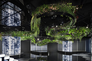 The Jungle Dragon Dance by Patrick Blanc at C Future City, Shenzhen, China, an inspiration for the new green structures at Changi T 2