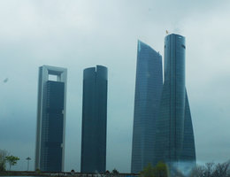 Torre de Cristal among the four new towers, Madrid