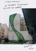 Tour Orange, Le Ruban Plongeant, Olivier de Serres, Project by Patrick Blanc, Oct. 2010