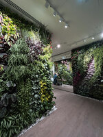 Wild and the Moon, Indoor restaurant at Printemps Doha, Vertical Gardens by Patrick Blanc