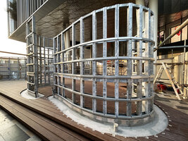 Wild and the Moon, Terrace restaurant at Printemps Doha, work in progress