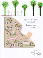 Wild and the Moon Terrace, the green screens with plants