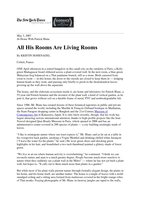 New York Times 3 May 2007, Vertical Garden by Patrick Blanc