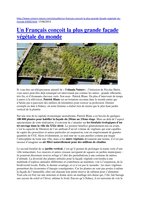 Univers Nature 17 juin 2013, Vertical Garden by Patrick Blanc