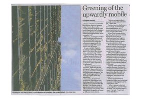 Sydney Morning Herald 31 Aug 2013, Vertical Garden by Patrick Blanc