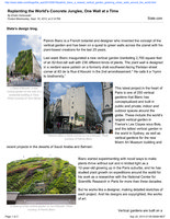 Slate.com  18 Sept 2013, Vertical Garden by Patrick Blanc