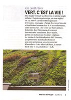 Télérama Sortir 26 juin 2013, Vertical Garden by Patrick Blanc
