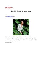 Les Echos.fr  8 octobre 2013, Vertical Garden by Patrick Blanc