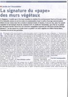 Tout l’Immobilier  Oct 2013, Vertical Garden by Patrick Blanc