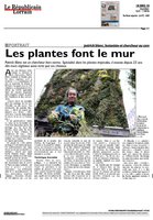 Le Républicain Lorrain 14 Dec 2013, Vertical Garden by Patrick Blanc