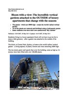 Dailymail UK May 2013, Vertical Garden by Patrick Blanc