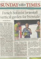 Sunday Times of India 5 Oct 2014, Vertical Garden by Patrick Blanc