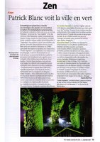 Telerama Sortir, Jan. 2007, Vertical Garden by Patrick Blanc