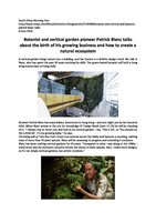 South China Morning Post  June 2018, Vertical Garden by Patrick Blanc