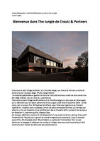 Bienvenue dans The Jungle de Creutz &amp; Partners,  Patrick Blanc, Avril 2021