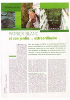 Les Echos mars 2003, Vertical Garden by Patrick Blanc