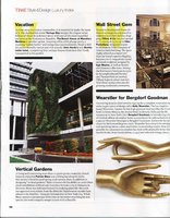 Time magazine - Nov 2007, Vertical Garden by Patrick Blanc