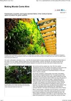 CapitaLand&#039;s newsletter, March 2011, Vertical Garden by Patrick Blanc
