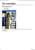 The Australian, January 2012, Vertical Garden by Patrick Blanc