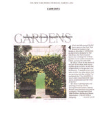 New York Times, 1st March 2012, Vertical Garden by Patrick Blanc