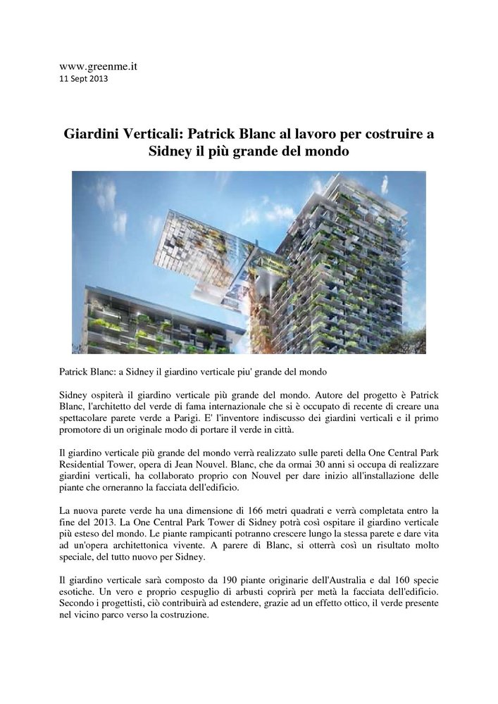 Mur Vegetal Patrick Blanc